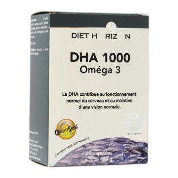 DHA 1000 oméga 3 - 60 capsules